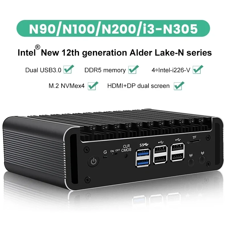 12th Gen Firewall Mini PC Alde - огляд і ціна Ddr5 4800Mhz
