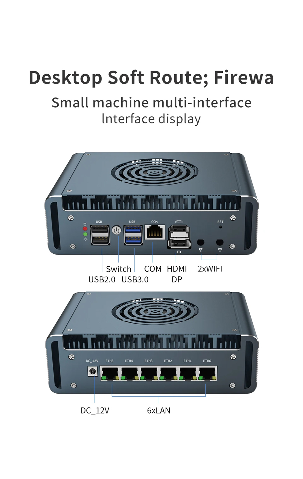 Fanless Firewall Router 12th G - огляд і ціна Ddr5 64Gb