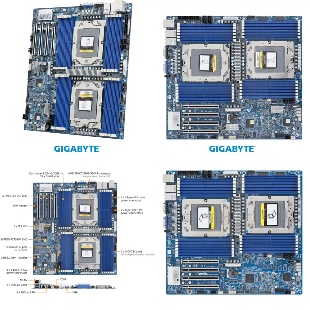 MZ73-LM2 for EPYC 9005 9004 Se - огляд і ціна Ddr5 Memory