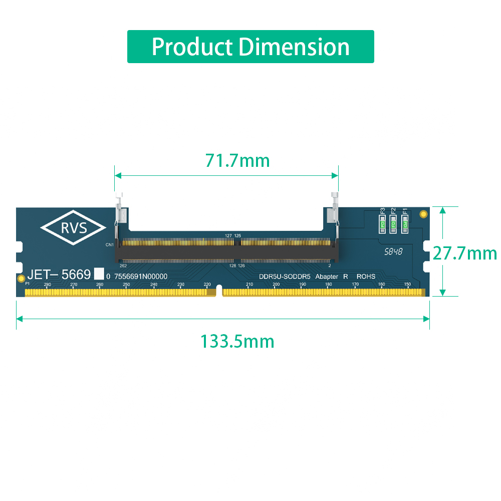 2PCS Laptop DDR5 RAM to SO DDR - огляд і ціна Ddr5 Sodimm