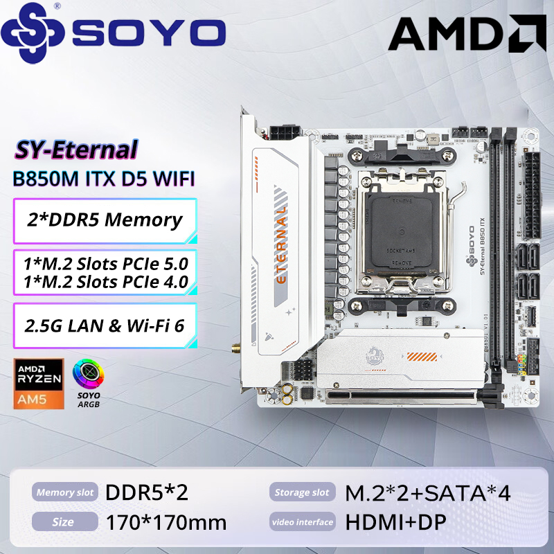 SOYO B850M ARGB Motherboard WI - огляд і ціна Ddr5 Rgb Ram