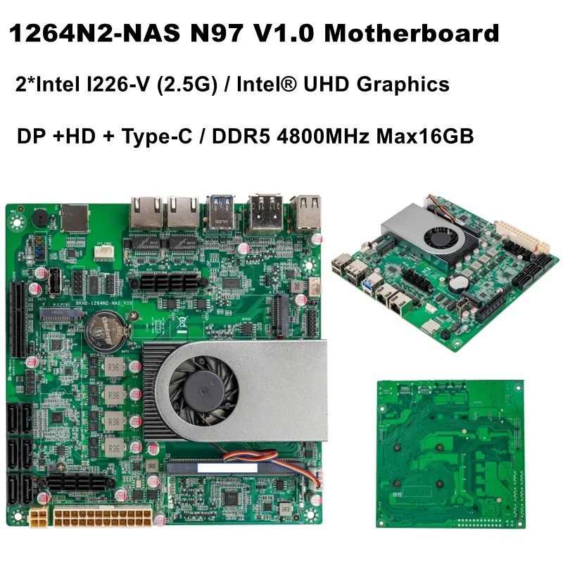 2*Intel I226 V 2.5G 1264N2 NAS - огляд і ціна Ddr5 4800Mhz