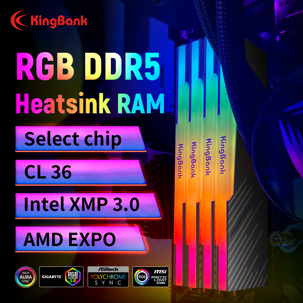 KingBank KRRB DDR5 RGB 16GB /1 - огляд і ціна Ddr5 64Gb