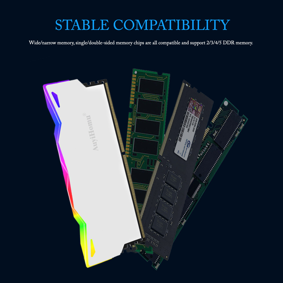 AuyiHomu RGB Heatsink, 5V 3Pin - огляд і ціна Ddr5 Ram